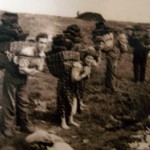 People carrying creels, Arnol Black House