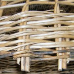 Beginning the weave, creel, cane and willow, Ness, Lewis