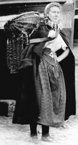 Helen Hamilton (later Fairnie) in her working clothes.1910. Simon Fairnie's grandmother.