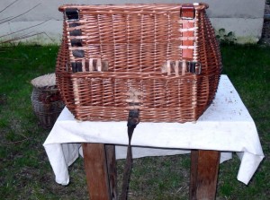 Back of Catherine and Pascal's replica pannier
