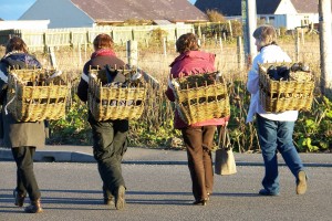 SBC basketeers with creels on Lewis